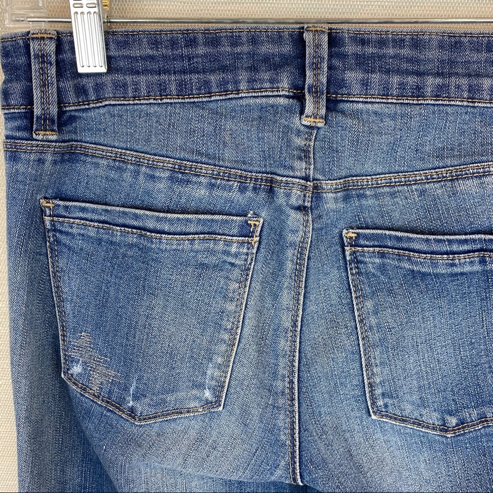 WHBM Skinny Leg Distressed Mid Rise Jeans - Picture 7 of 8